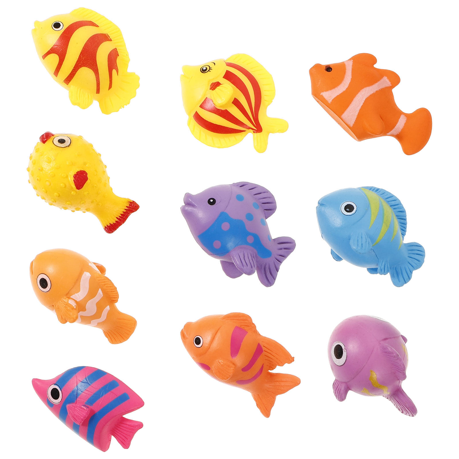 Aquarium Fish Marine - Mini dierenfiguren voor aquariums, 10 stuks,