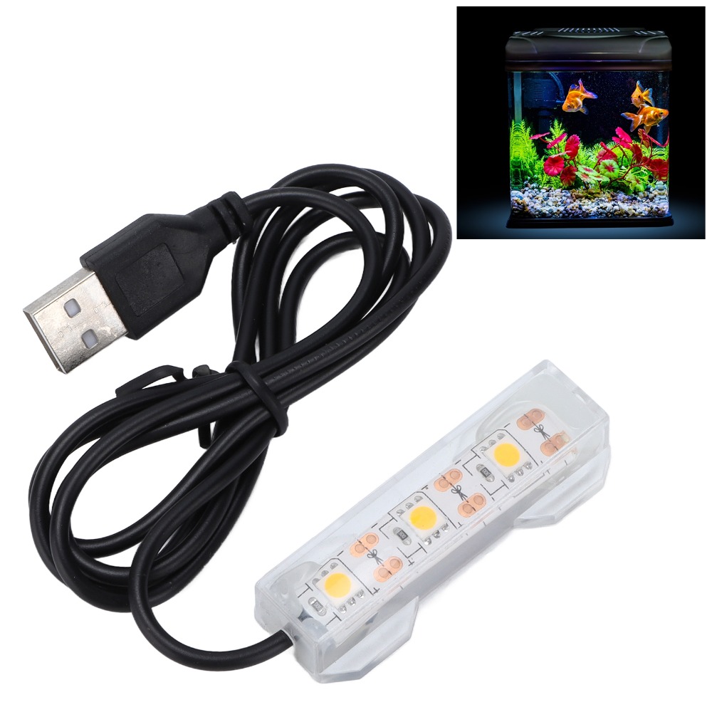 Aquarium Fish Light Lamp - Decoratieve verlichting USB Aquariumlicht Veelkleurig Plastic