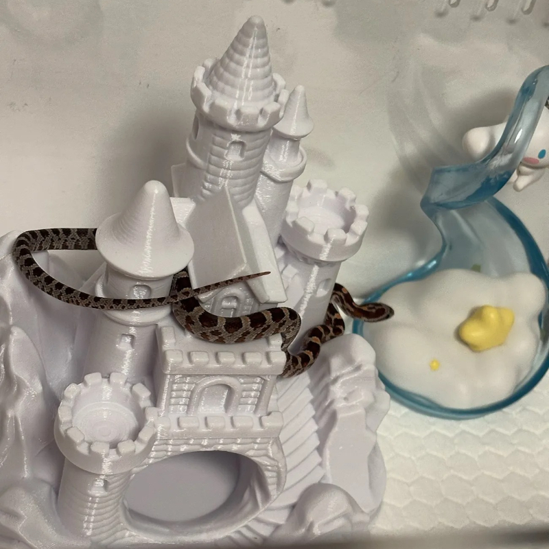 Aquarium Fish Hideout - Sprookjeskasteel 3D Print Aquarium Schuilplaats Veilig