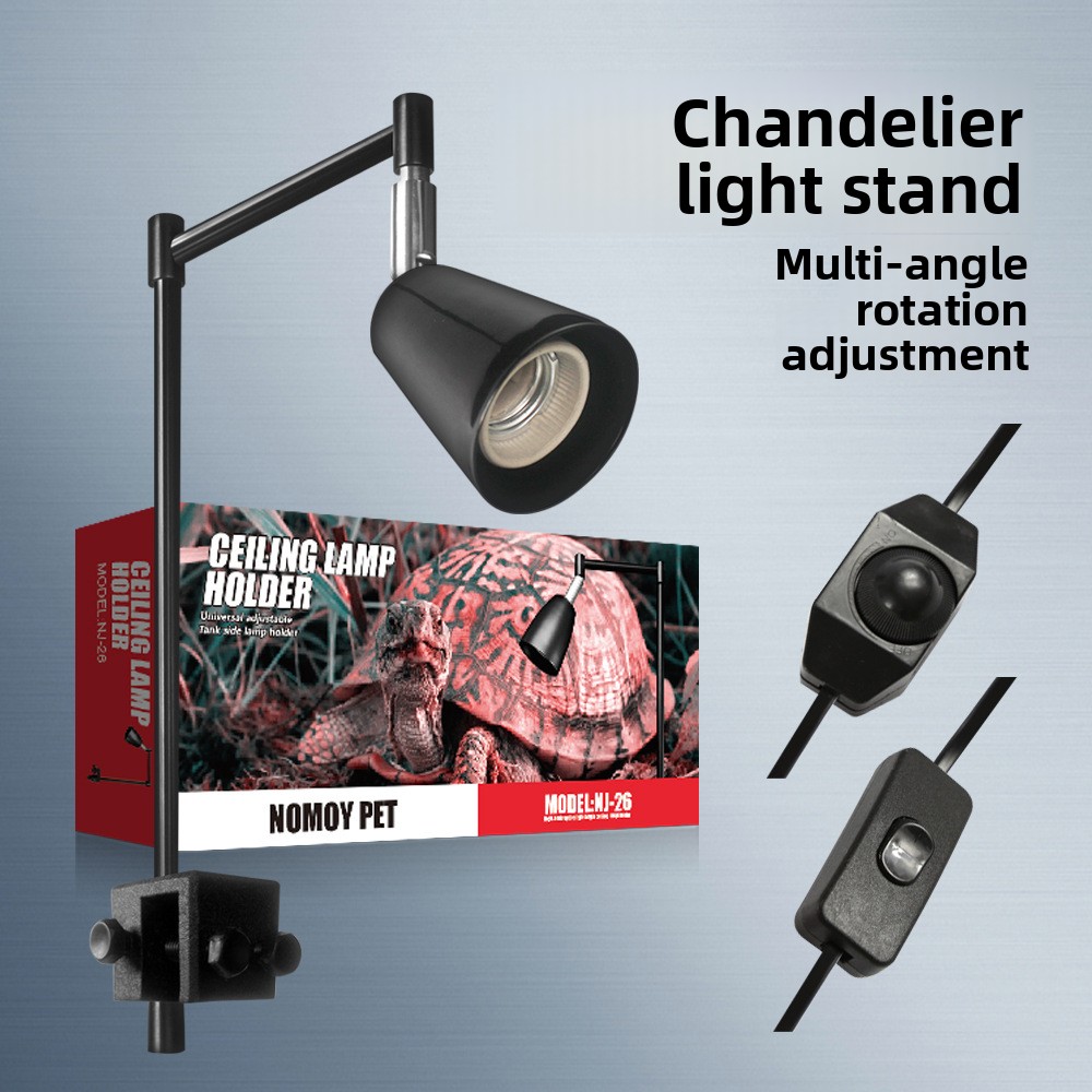 Aquarium Fish Light Lamp - NOMOY Reptielenlampstandaard met verstelbare klem -