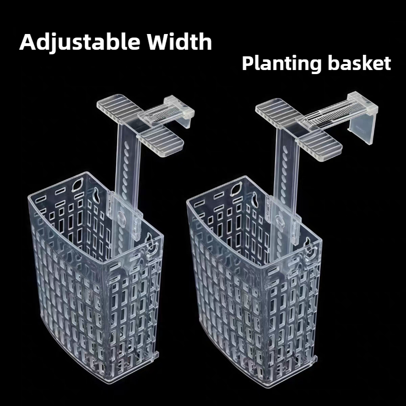 Aquarium Fish Cave - Aquarium Plant Houder Verstelbare Hoogte Hefmand