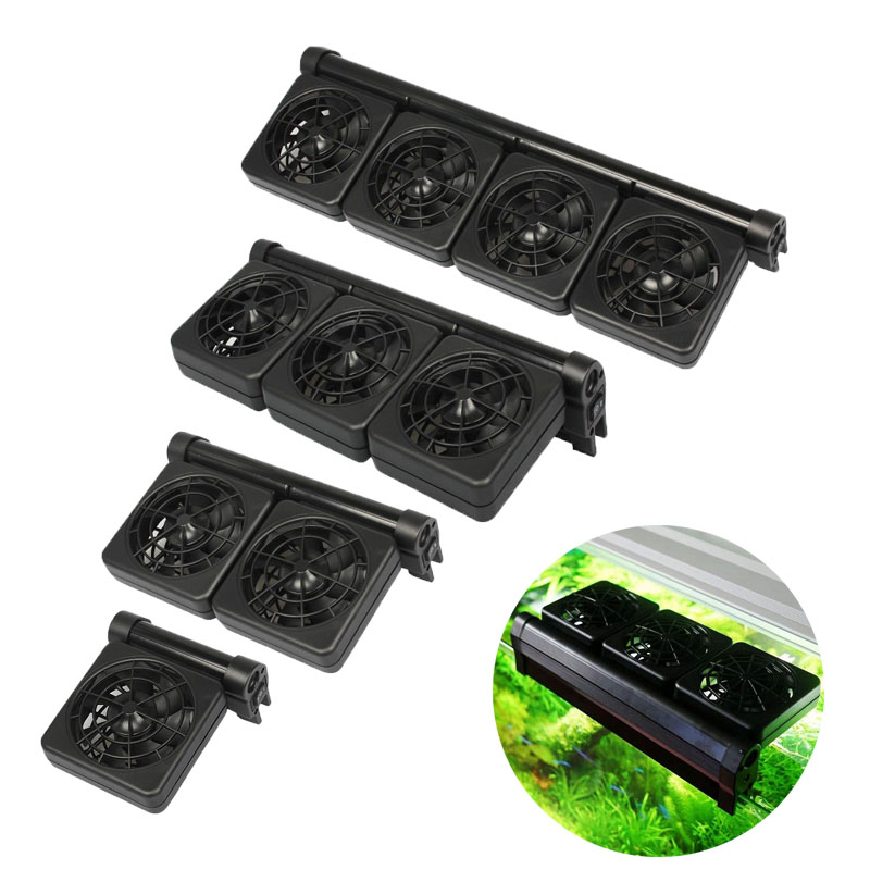 Aquarium Fish Marine - 1/2/3/4 Aquariumventilatoren Koelers Watertemperatuurregeling Visbak Koelventilatorsysteem