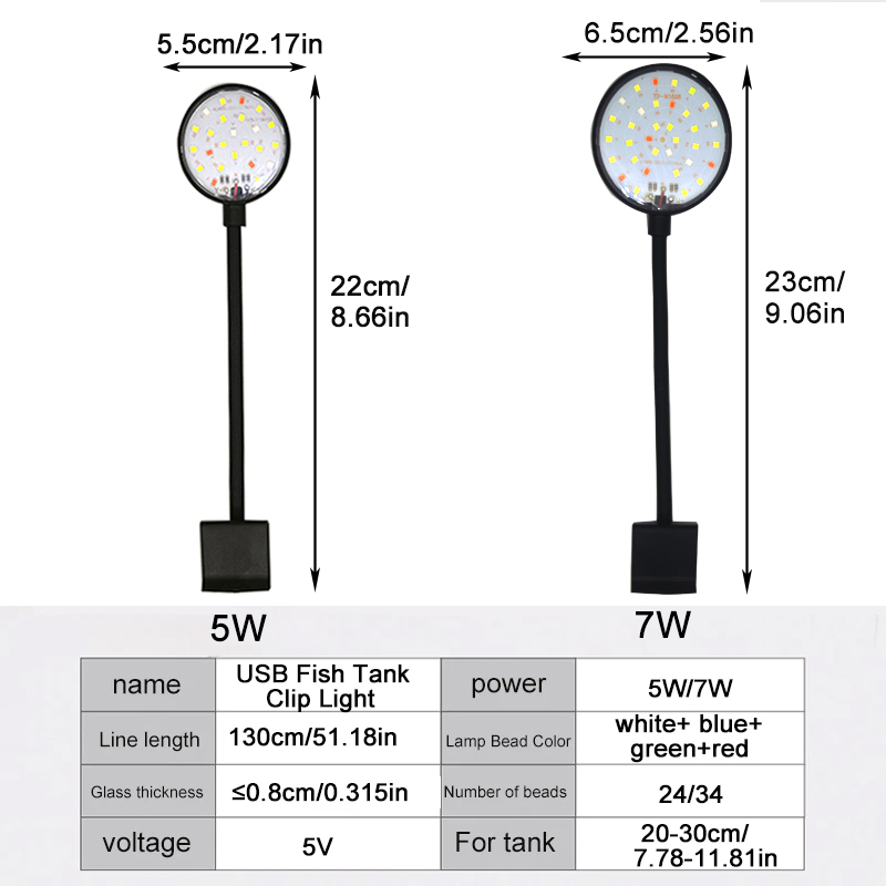 USB Aquarium LED-lamp Aquarium - Aquarium Fish Light Lamp recensie en prijs