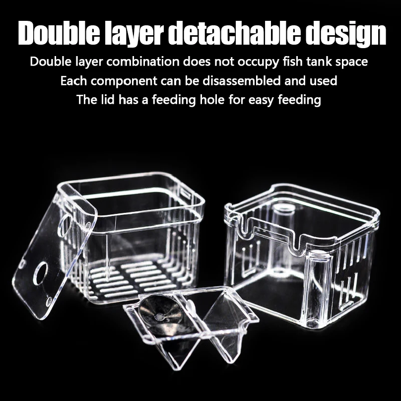 1PC Aquarium Visfokkerbox Duur - Aquarium Fish Cave recensie en prijs